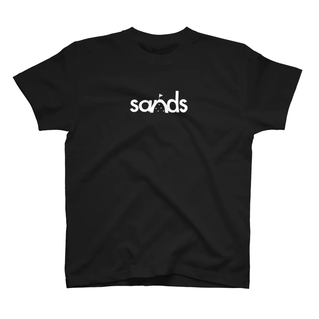sands商店 SUZURI店のロゴ(白) スタンダードTシャツ