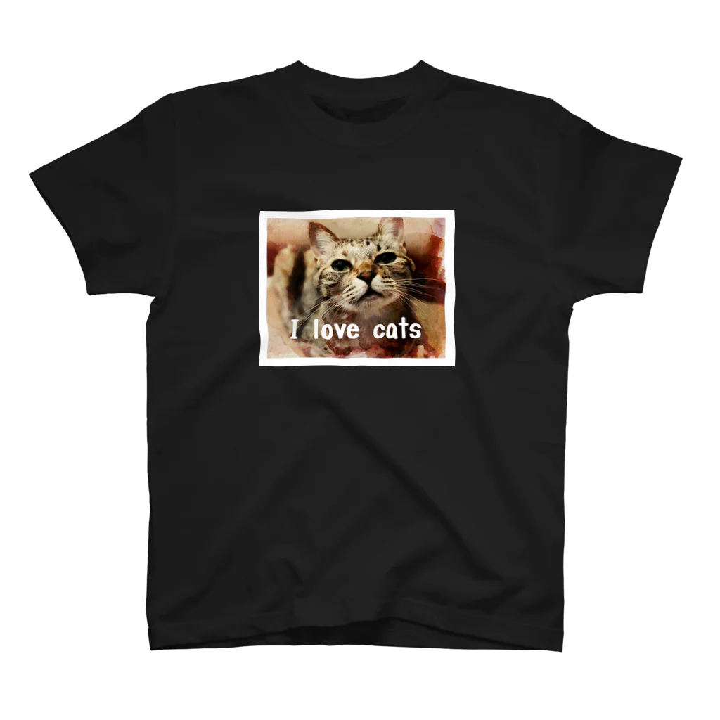 モコネコSHOPのI love cats ② スタンダードTシャツ