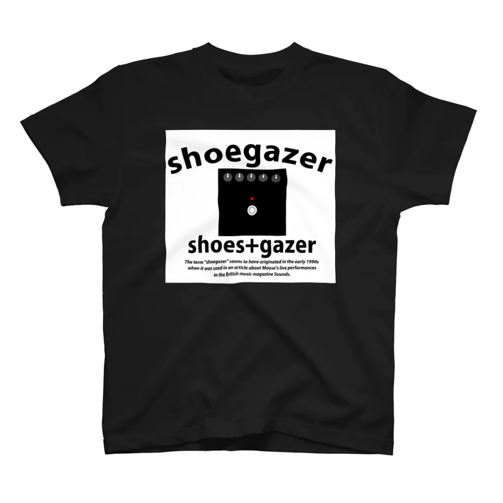 プリーズ・プリント・Tシャツの【シューゲイザーイラスト】『SHOEGAZER+エフェクター』 Regular Fit T-Shirt