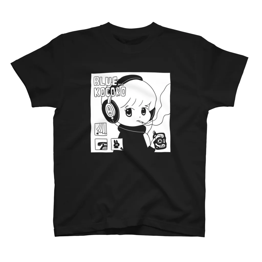 C-BOOKS & RECORDS のブルーなココロ スタンダードTシャツ