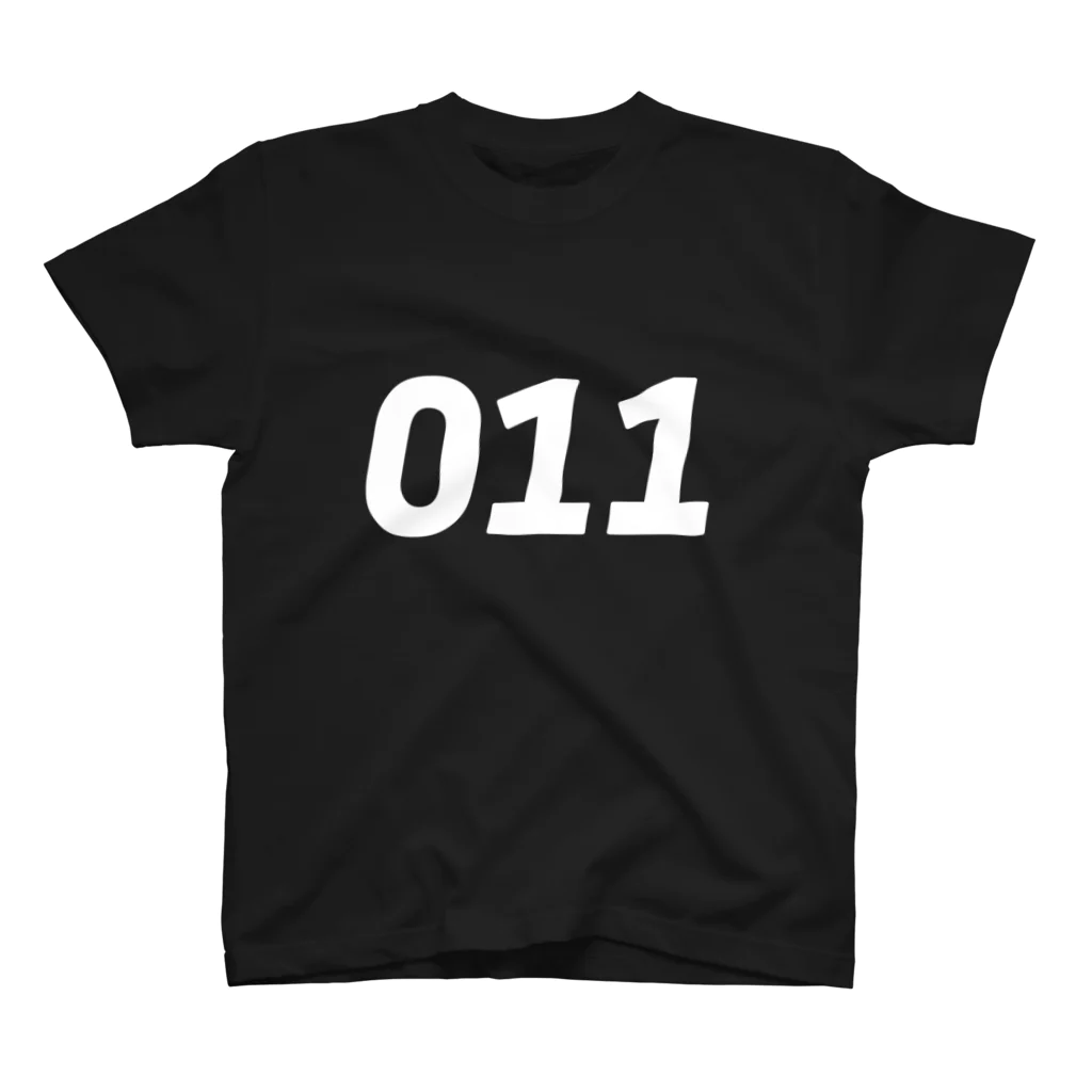 HAMIDASHIの市外局番は011！（オーワンワン） スタンダードTシャツ