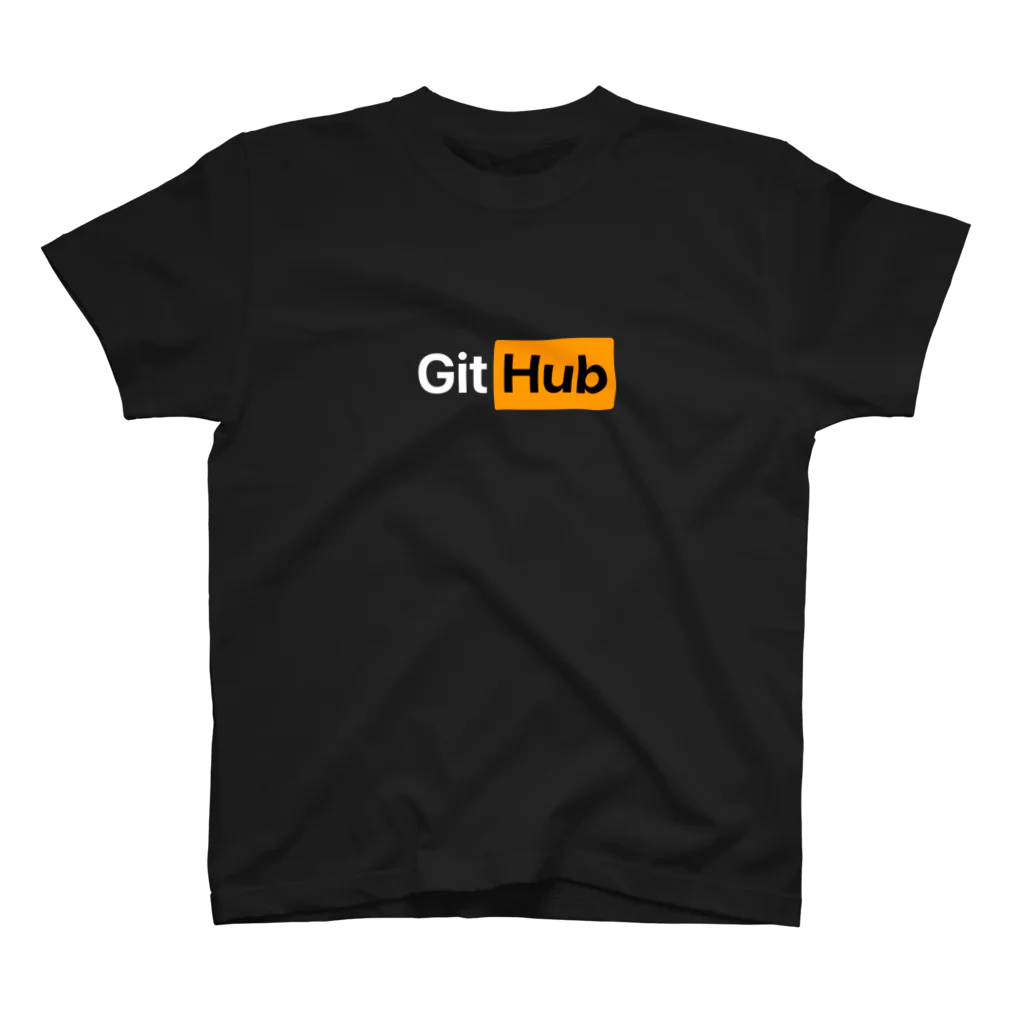 理系ファンクラブのGitHub ロゴ風 スタンダードTシャツ