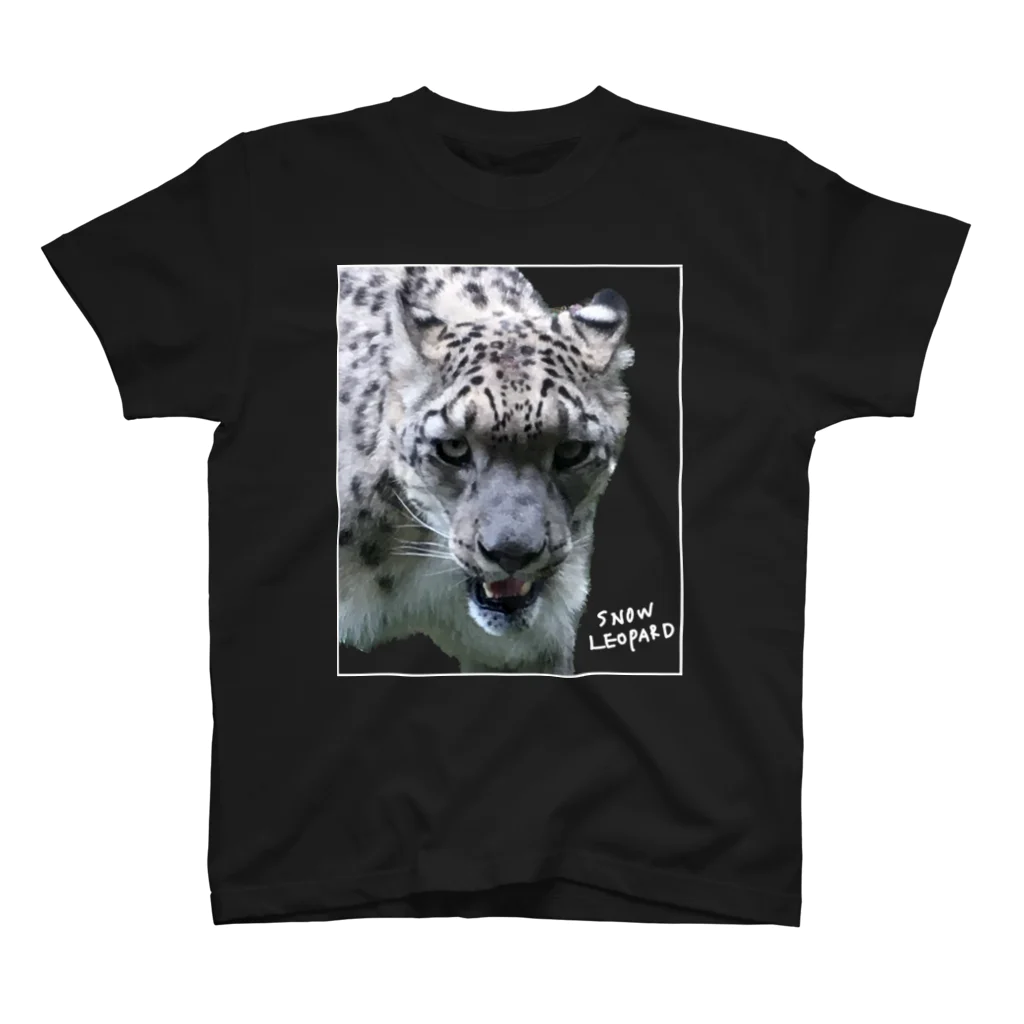 あくび猫  Yawning CatのSplendid Snow Leopard 華麗なるユキヒョウ Regular Fit T-Shirt