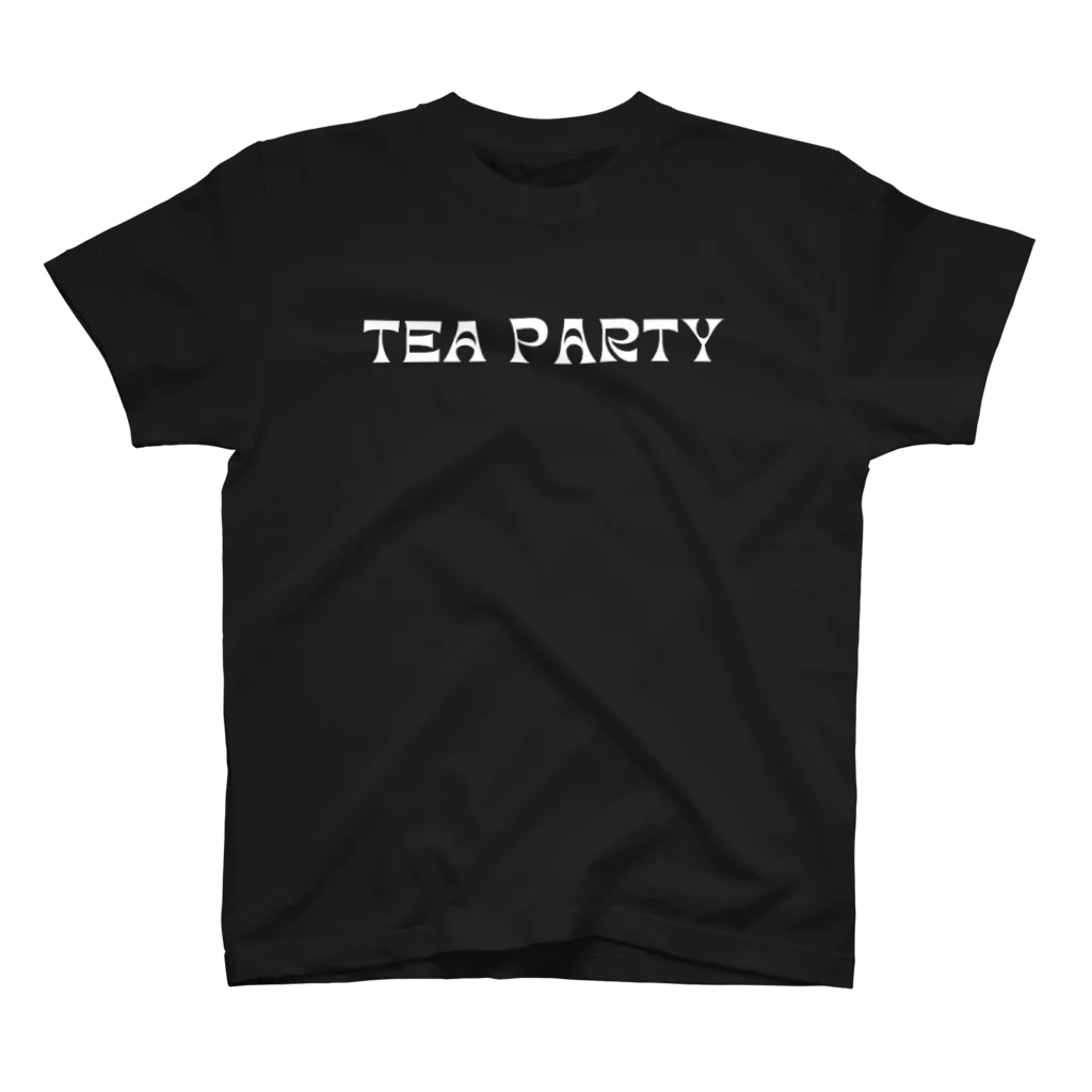 TEA PARTY Dance ShopのTEA PARTY フロントロゴ Tシャツ Black スタンダードTシャツ