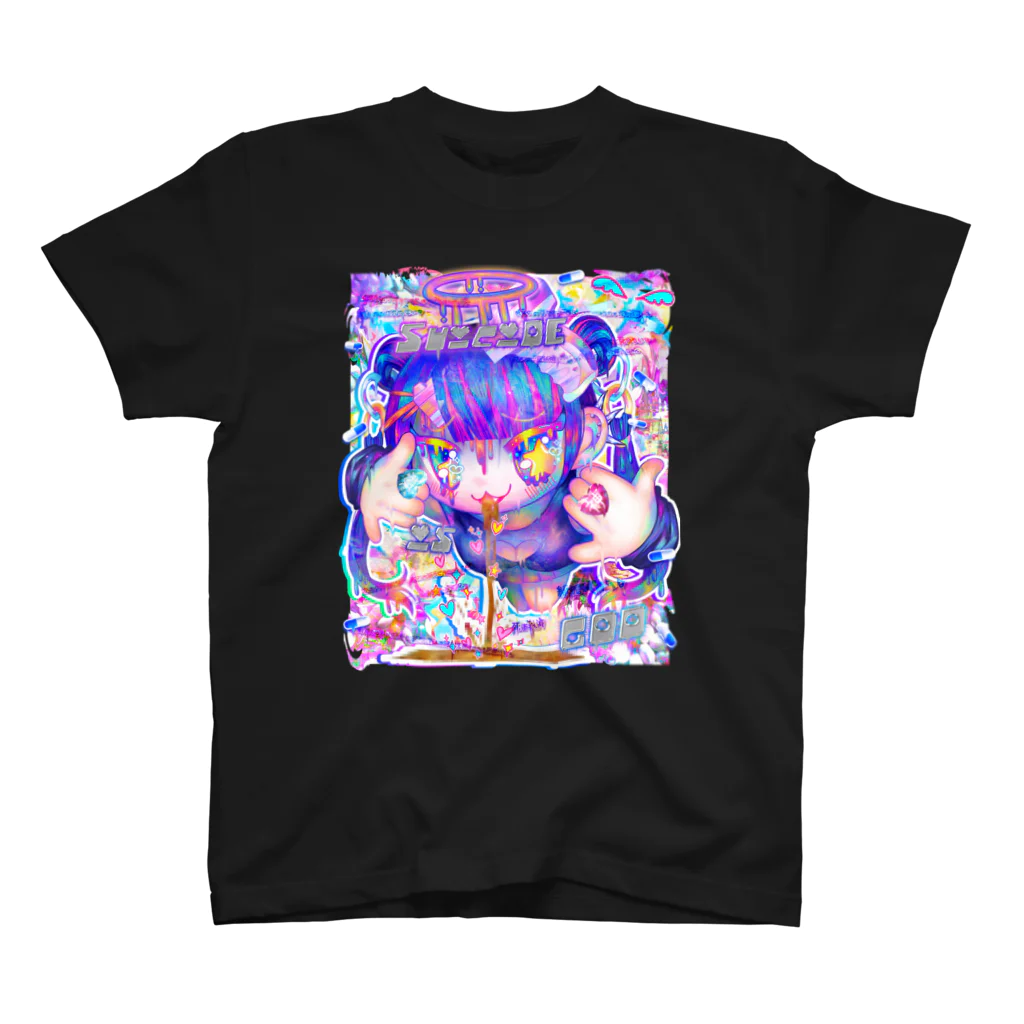 👁👄👁ももちゃんのおみちぇ 🌈 🧠のどう考えても死は救済で草‼ スタンダードTシャツ