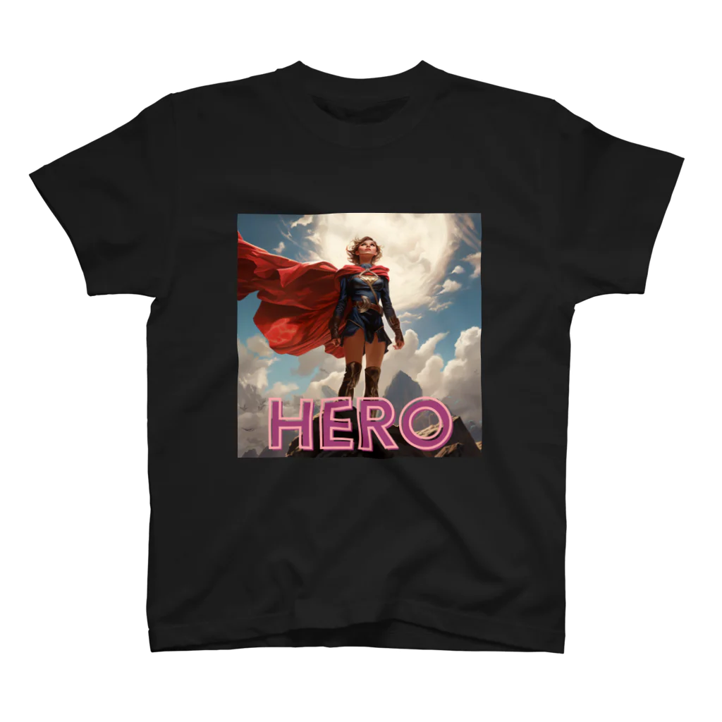 neko-kyannpuの女性Hero スタンダードTシャツ