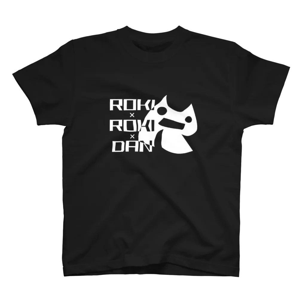 ロキの悪の秘密結社ロキロキ団団員章ロゴ白 スタンダードTシャツ