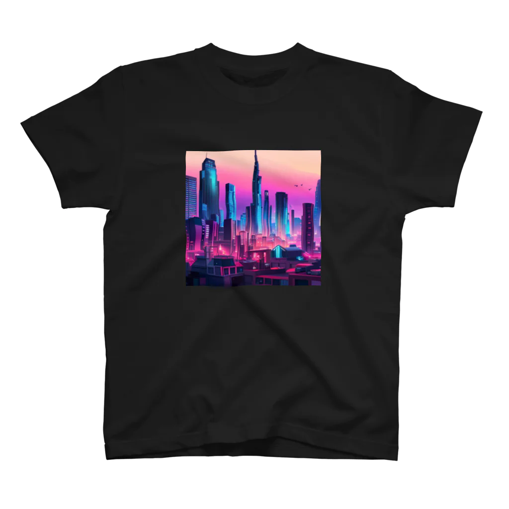  Neo Nature Threads（ネオ ネイチャー スレッズ）の未来都市の視線　～Gaze of the Future City～ スタンダードTシャツ