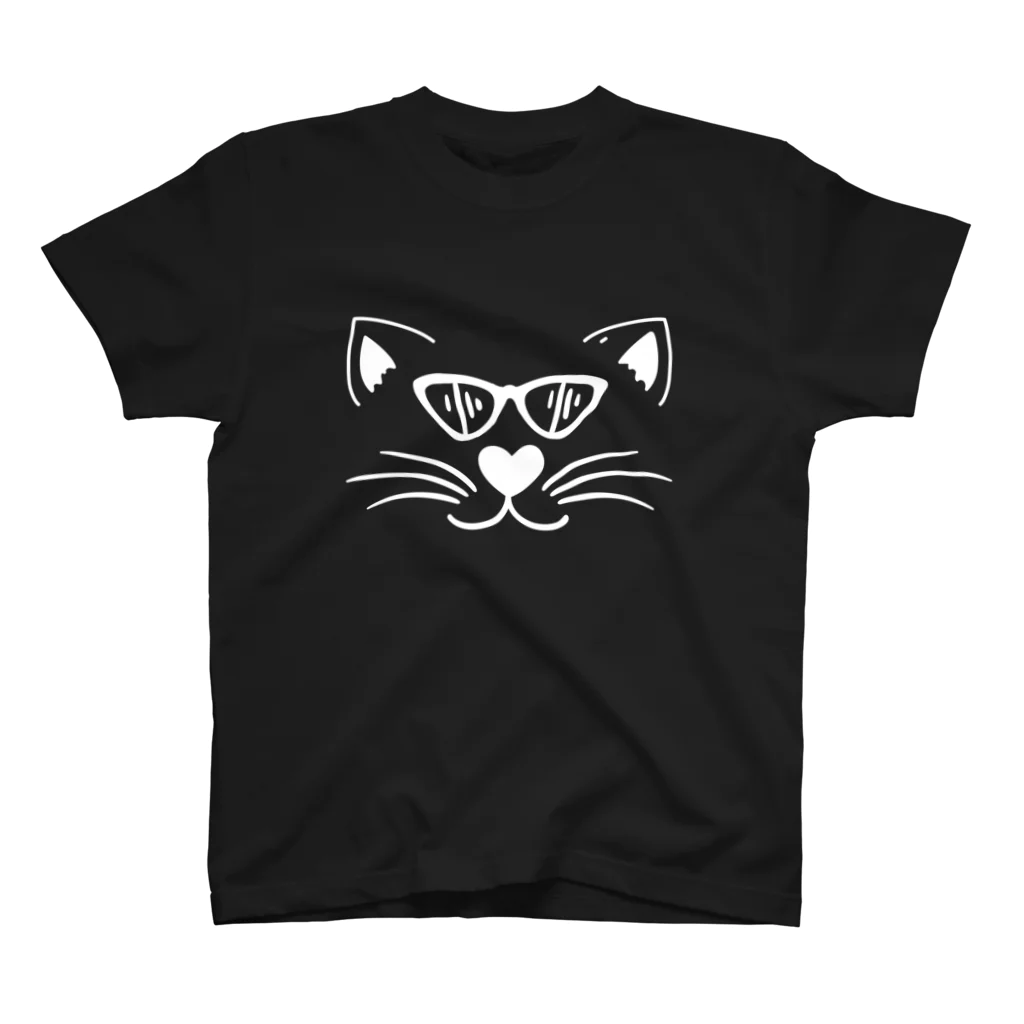 9CATSの猫のシルエットシリーズ from 9CATS Regular Fit T-Shirt