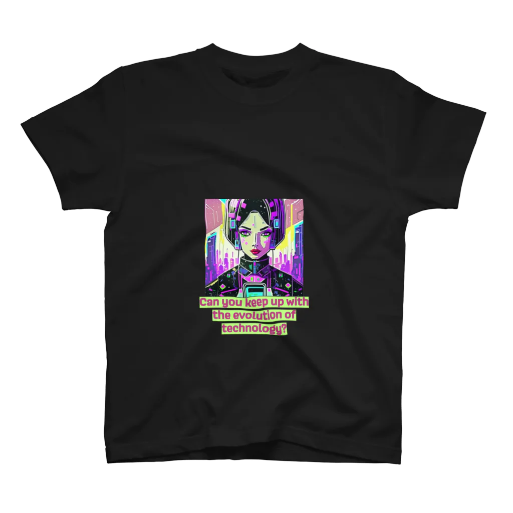 KOZO suzuri shopのCan you keep up with the evolution of technology ver2 スタンダードTシャツ