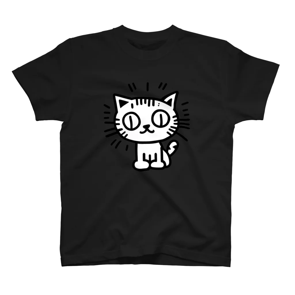 ファンキーなおのキーヘリ風キャット前プリＴ スタンダードTシャツ