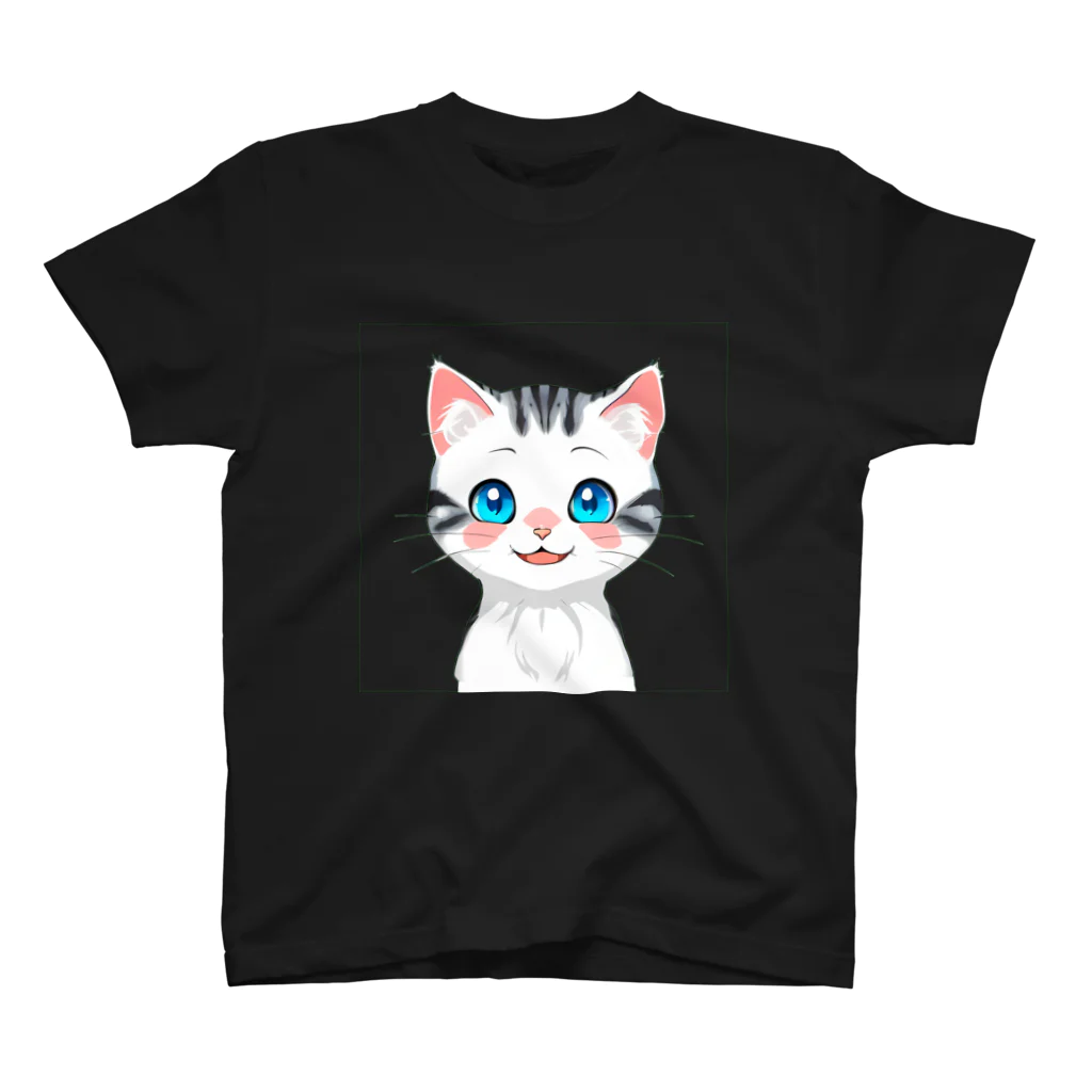 こひさま ショップ - 陽だまりの笑顔のねこのれお スタンダードTシャツ