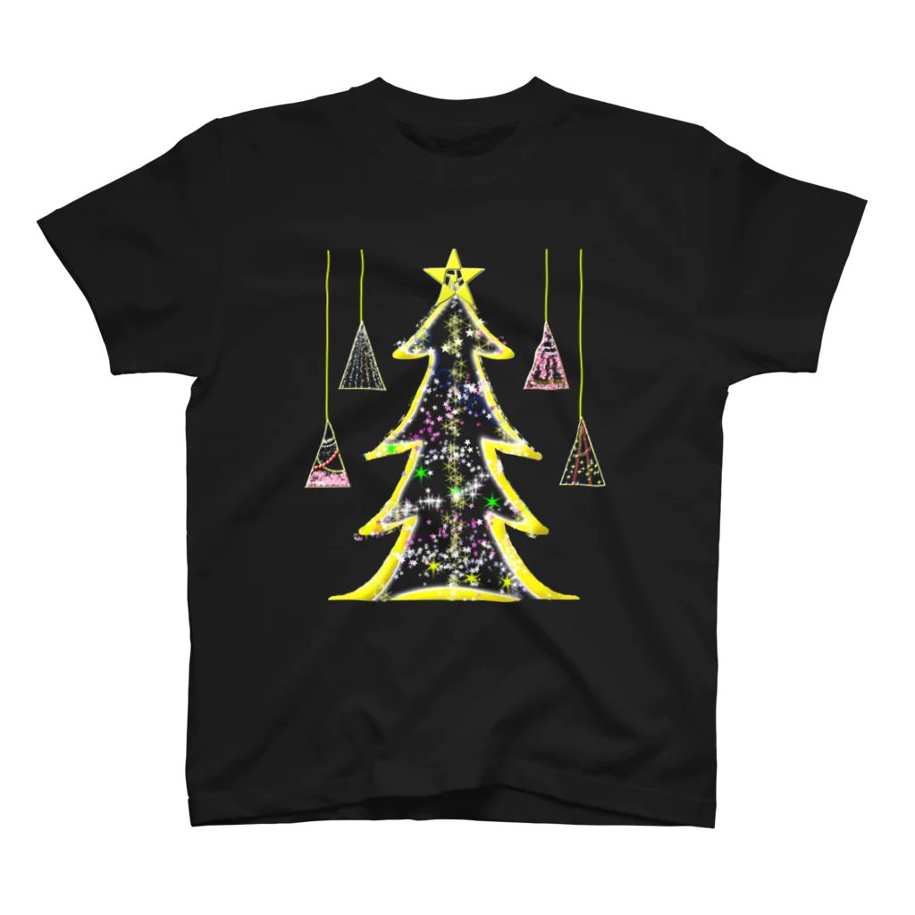 月夜のタツノオトシゴのSo this is Christmas スタンダードTシャツ