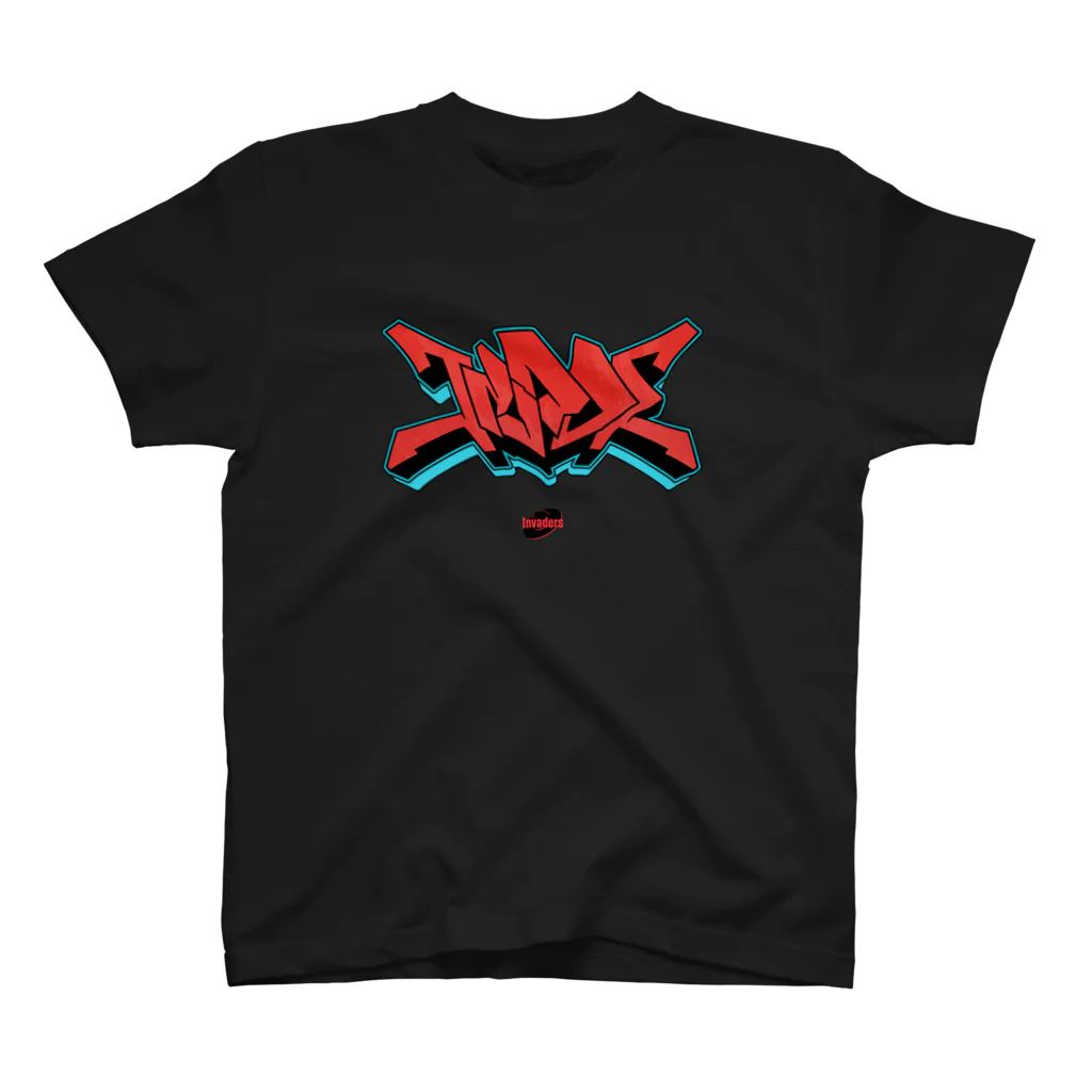 InvadersのGRAFF "INVADE"(WITH INVA_TAM) Regular Fit T-Shirt