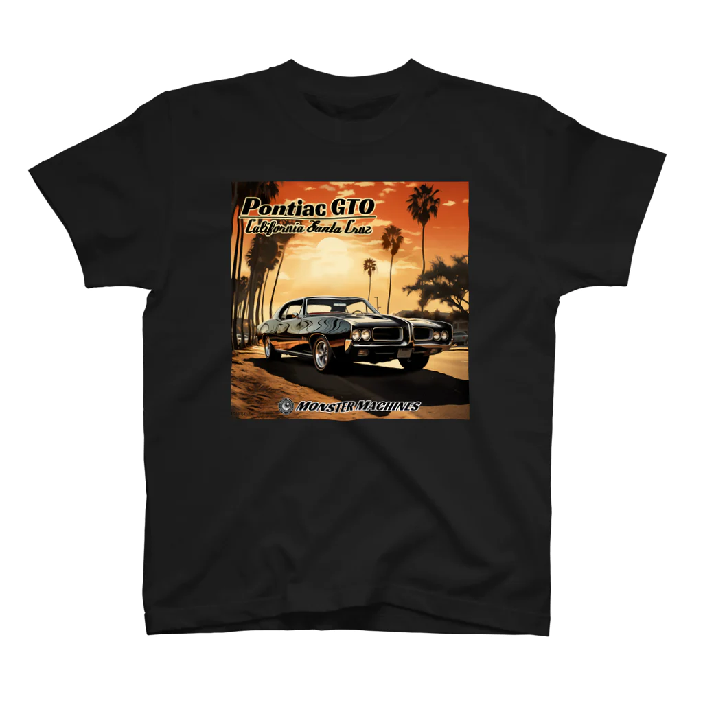 ｱｰﾄｷﾞｬﾗﾘｰ こっそり堂 (笑のPontiac GTO  California Santa Cruz モンスターマシーン スタンダードTシャツ