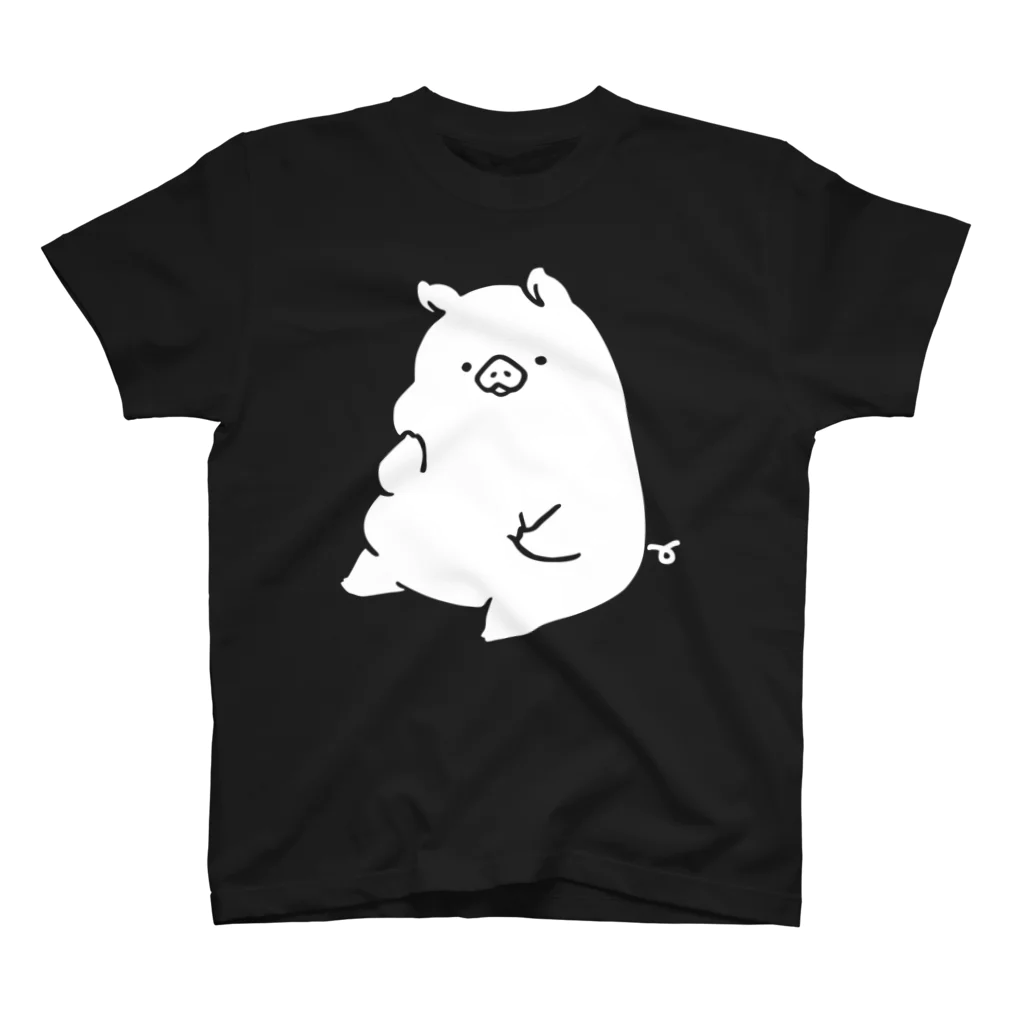 前髪ぱっつん◆SUZURI店のお腹ぷよぷよ スタンダードTシャツ