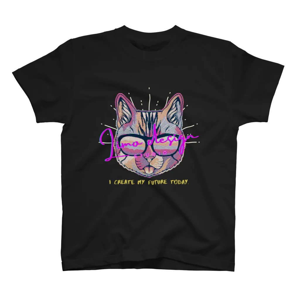 リモデザインスタジオの現実創造ネコ｜Limo design studio Regular Fit T-Shirt