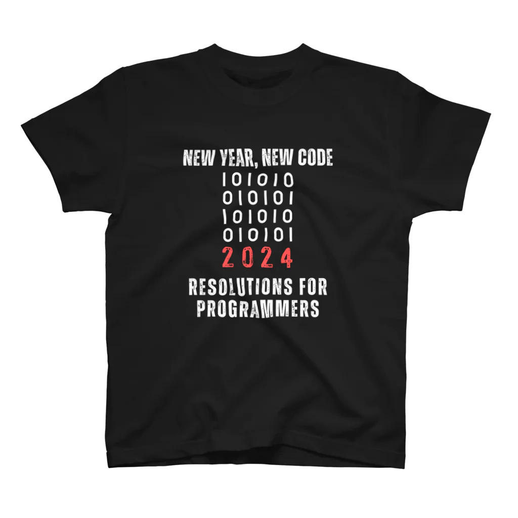 奏桃服店のNew Year, New Code: 2024 Resolutions for Programmers スタンダードTシャツ