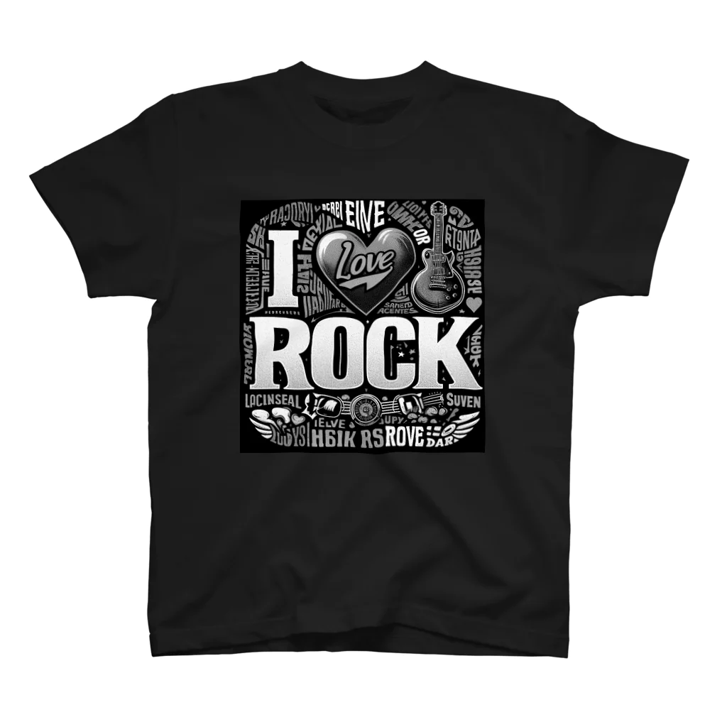 ロック堂のI LOVE ROCK スタンダードTシャツ
