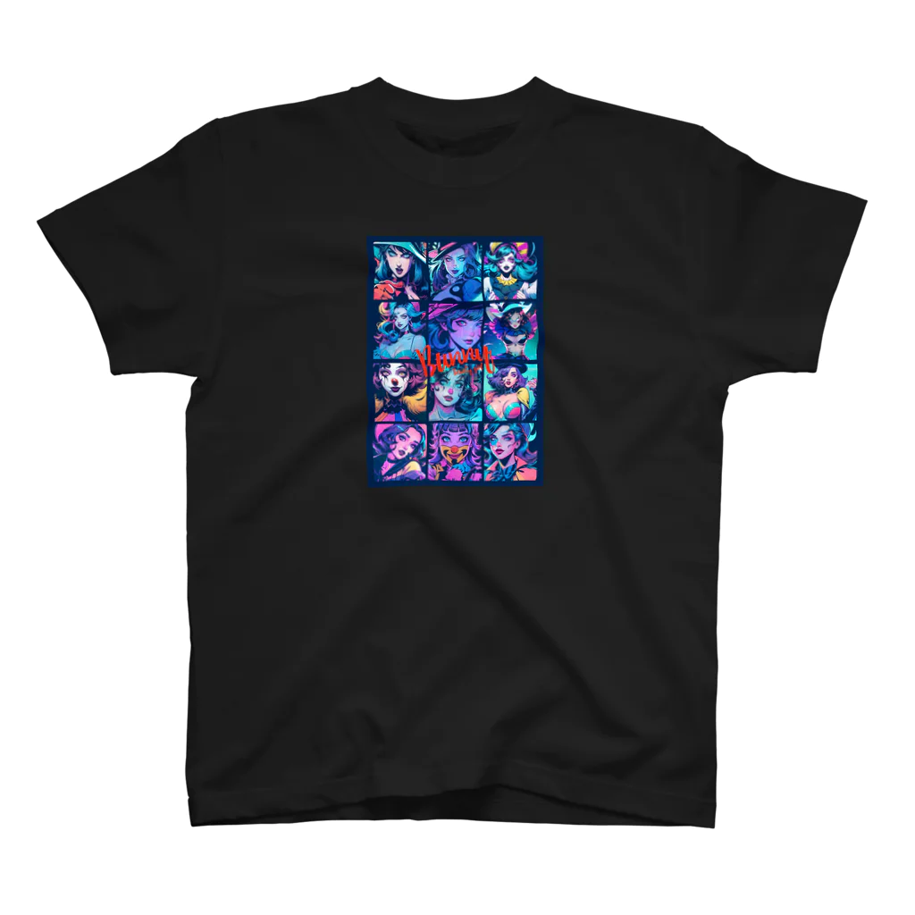 BUNNY-ONLINEのネオンアメコミアート92 スタンダードTシャツ