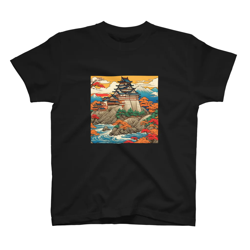 日本の風景 COOL JAPANの日本の風景、お城　Japanese castle Regular Fit T-Shirt