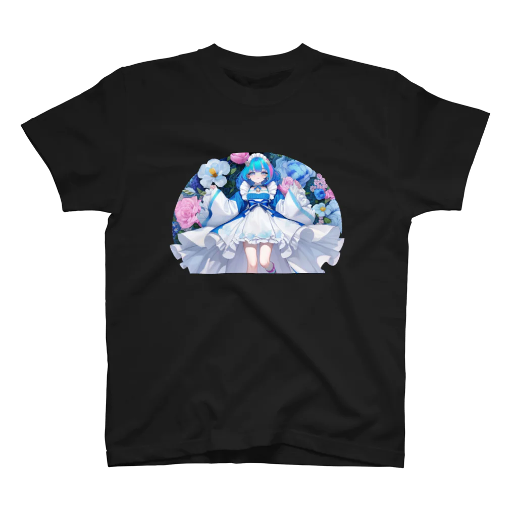 のりちゃん♂のメイドちゃん 青 スタンダードTシャツ