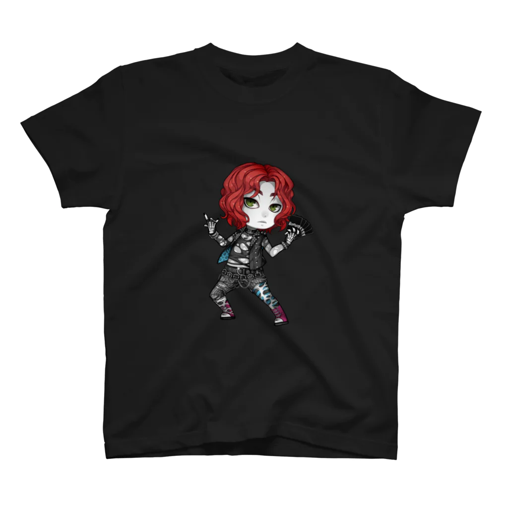 Gothestのデスロッカーアンドロ / Deathrocker Andro スタンダードTシャツ