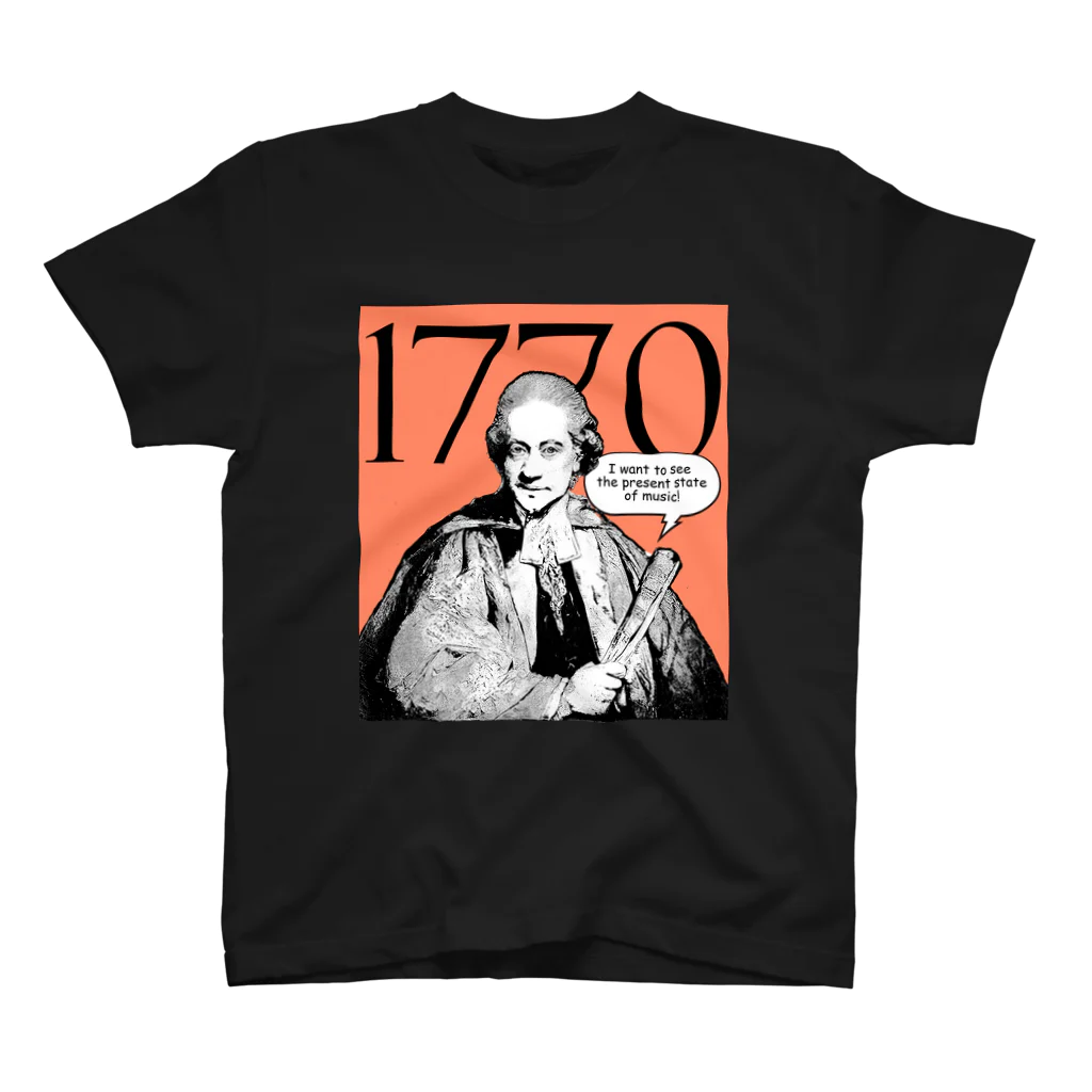 ぽっぷ古楽 POP KOGAKUのCharles Burney's Musical Journey 1770 Regular Fit T-Shirt