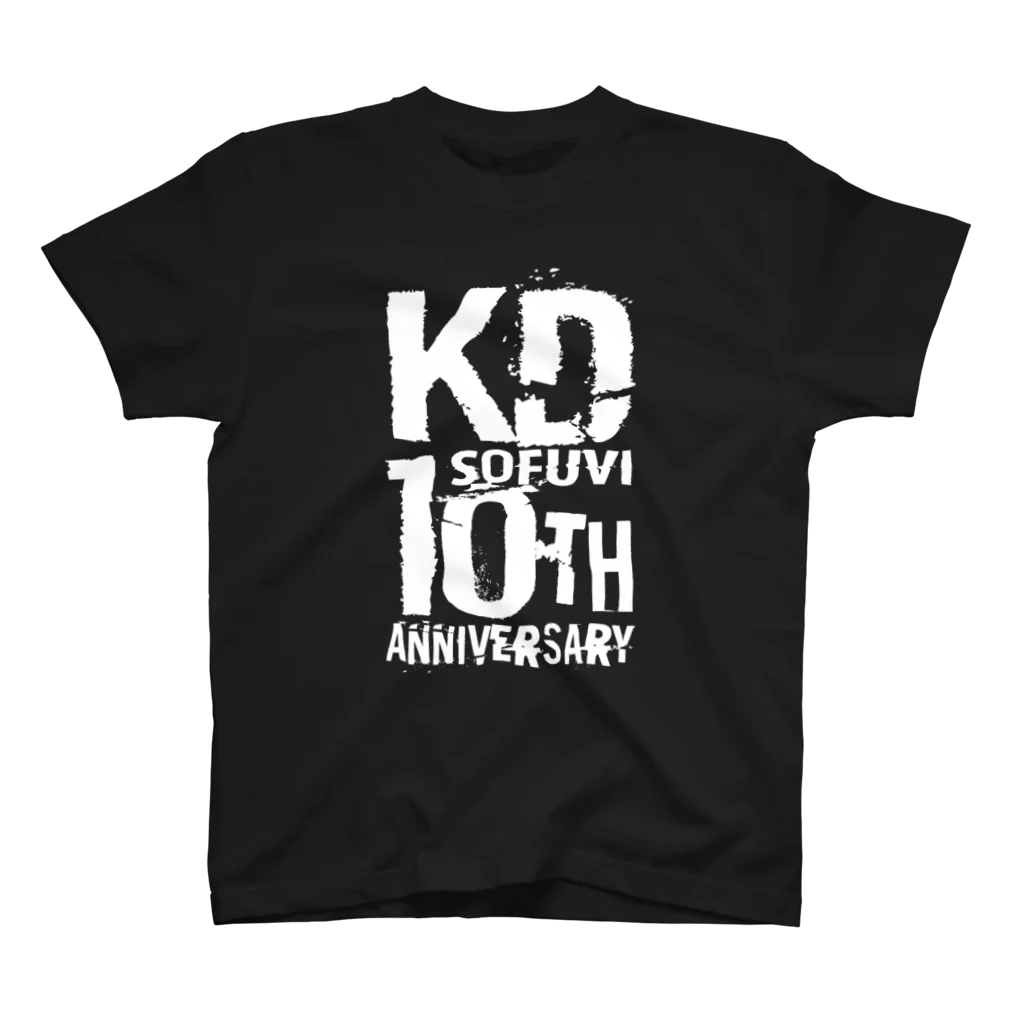 KAGEMARU ARTのKD Sofubi 10th Anniversaryロゴ スタンダードTシャツ