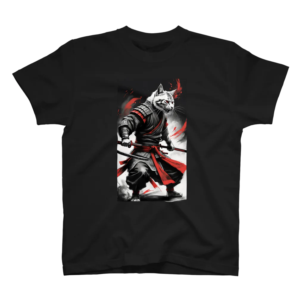 カジャ　かつみ　katsumi kajaのサムライ猫パート1[SAMURAI　CAT] Regular Fit T-Shirt