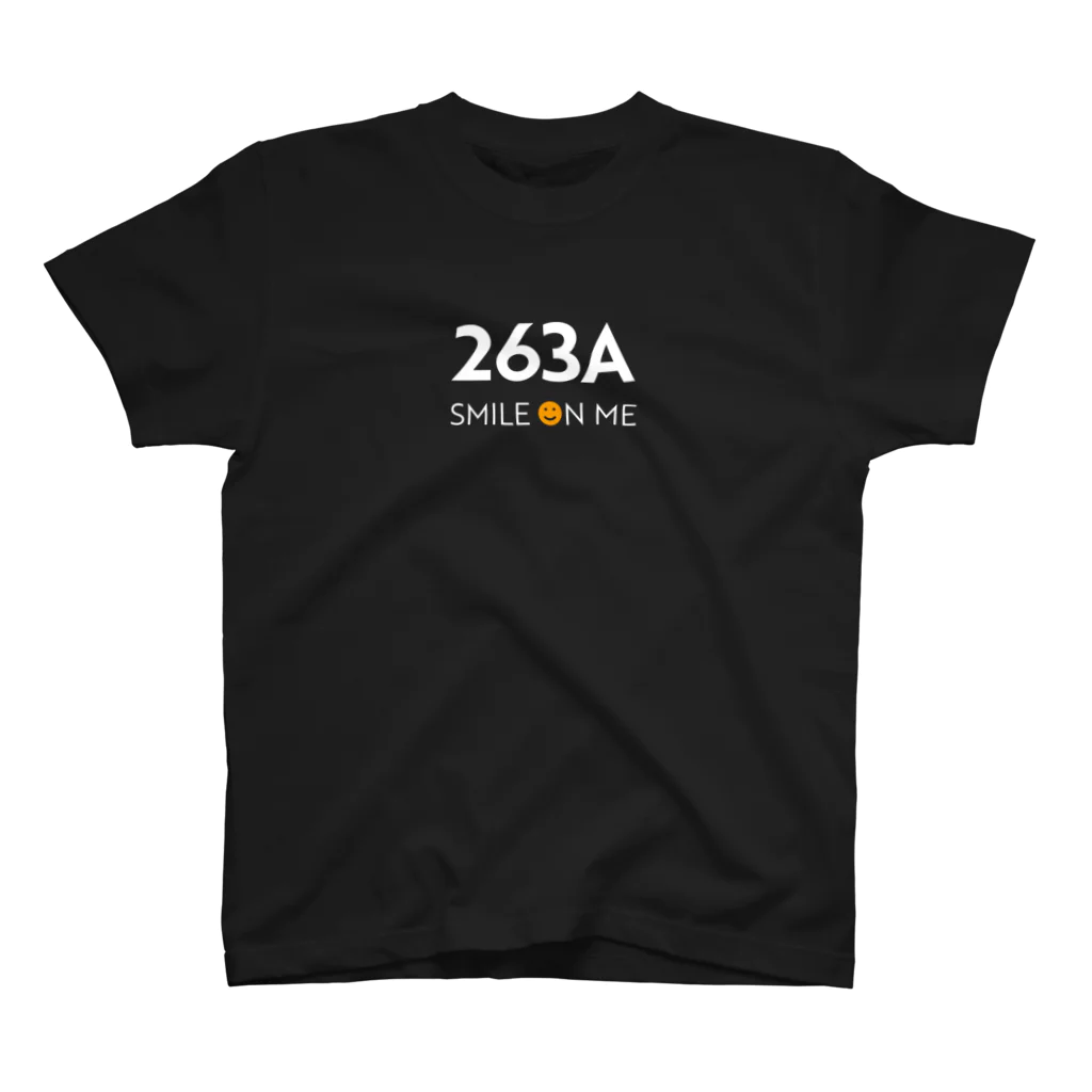 rf0の263A - SMILE ON ME -（黒）小さいデザイン スタンダードTシャツ