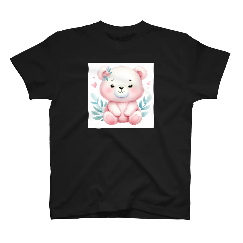 Pure Heartのクマ　水彩 スタンダードTシャツ