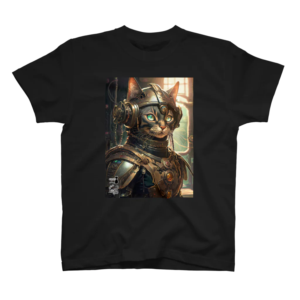 NyaoTokyoのスチームパンクな世界の王国騎士団の猫騎士 Regular Fit T-Shirt