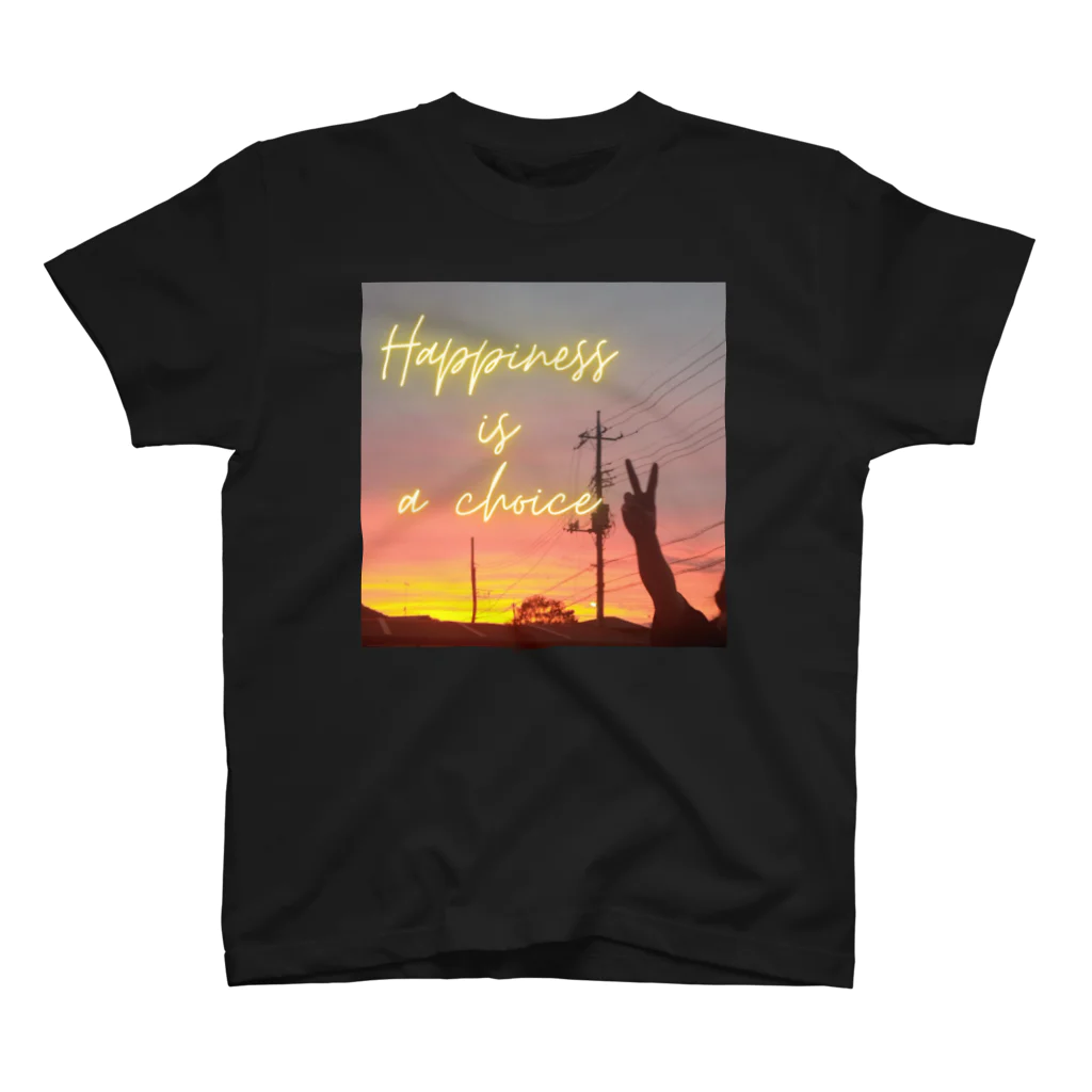 shibazakuraの夕暮れ　happinessシリーズ スタンダードTシャツ