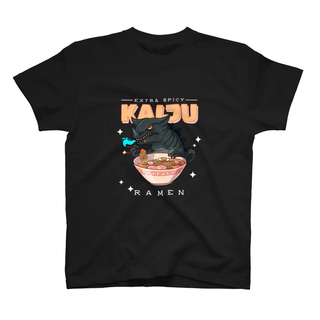 World_Teesのレトロアニメ怪獣ラーメン  Regular Fit T-Shirt