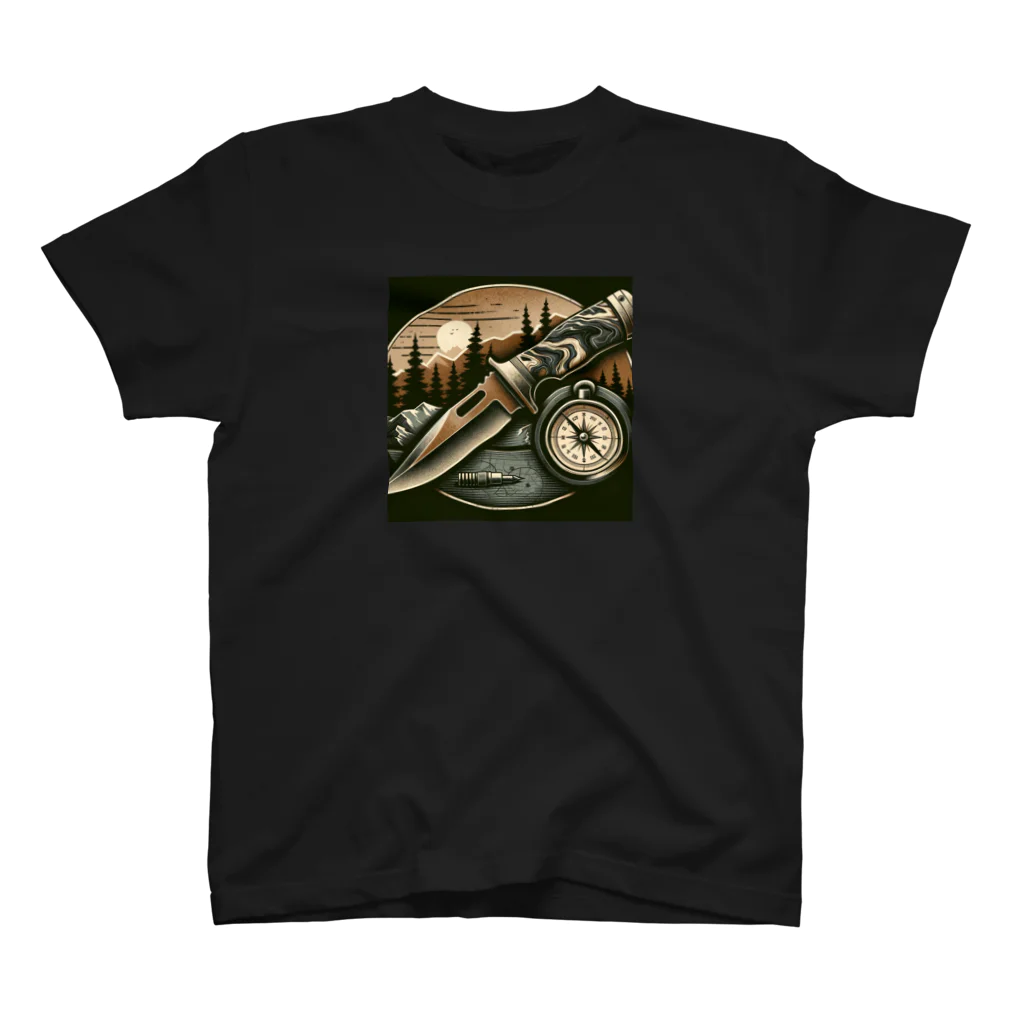 Wild Heart のアウトドア　サバイバルナイフ Regular Fit T-Shirt
