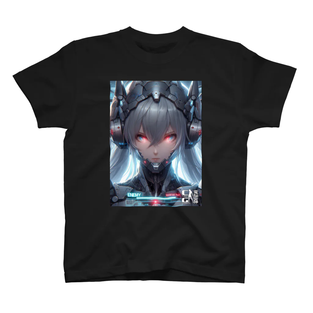 電脳女神 CyberGoddessの電脳戦姫「シェリー」 スタンダードTシャツ