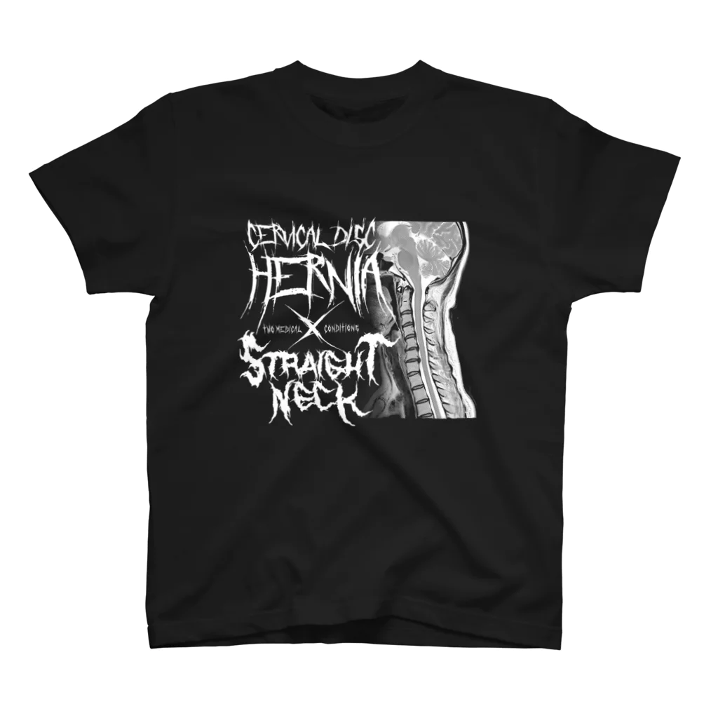 こめ屋の頸椎椎間板ヘルニア＆ストレートネック 対バンTシャツ Regular Fit T-Shirt