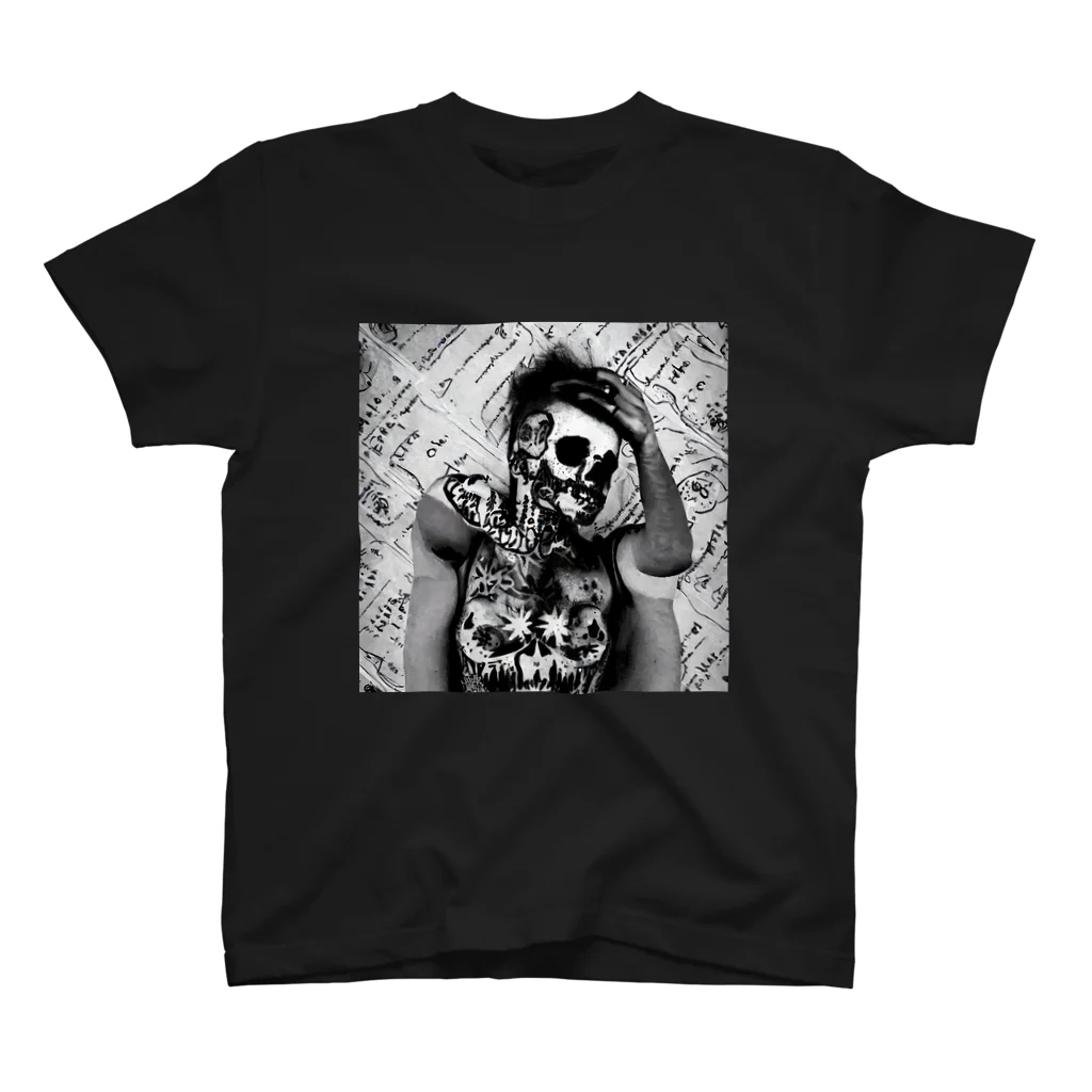 innermodeのSkull and bones 3 スタンダードTシャツ