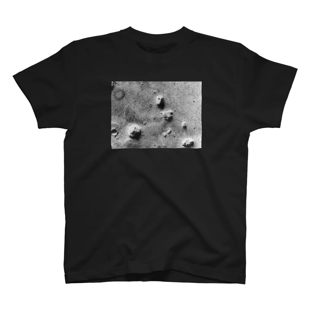 伴英商店の火星地表 人面岩 Regular Fit T-Shirt