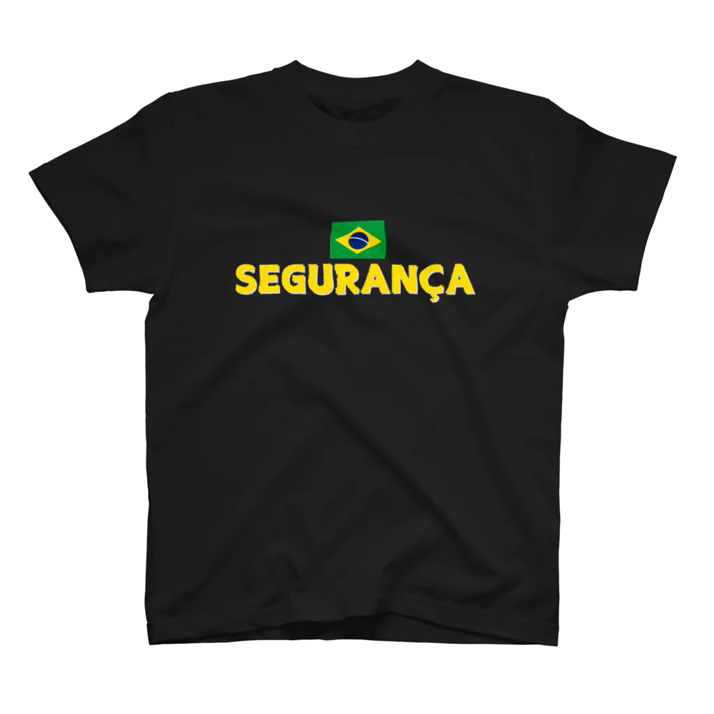 Brazil-Brasilのsegurança 外国語グッズ スタンダードTシャツ