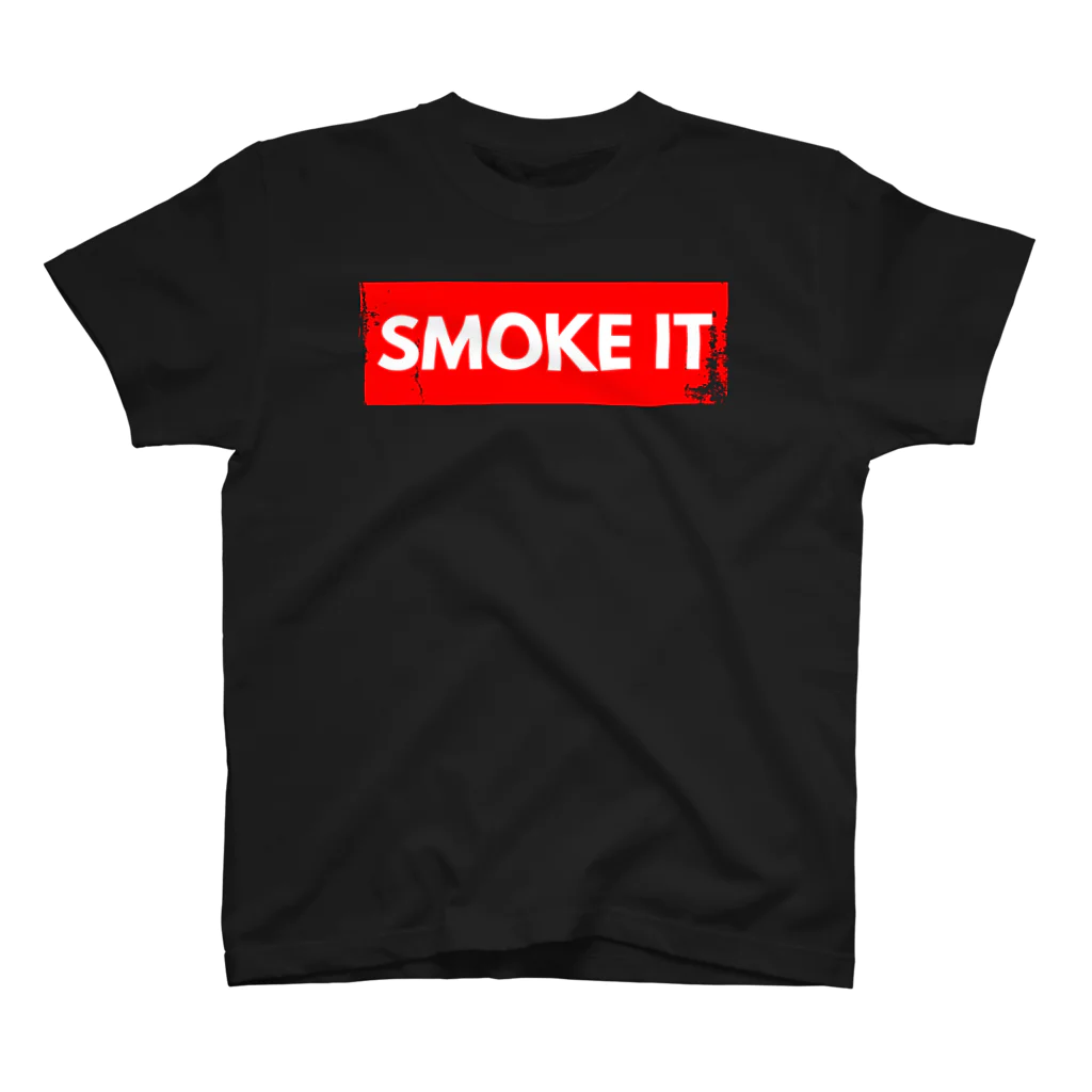 THE SMOKING AREAの君がいないと始まらない（RED） Regular Fit T-Shirt