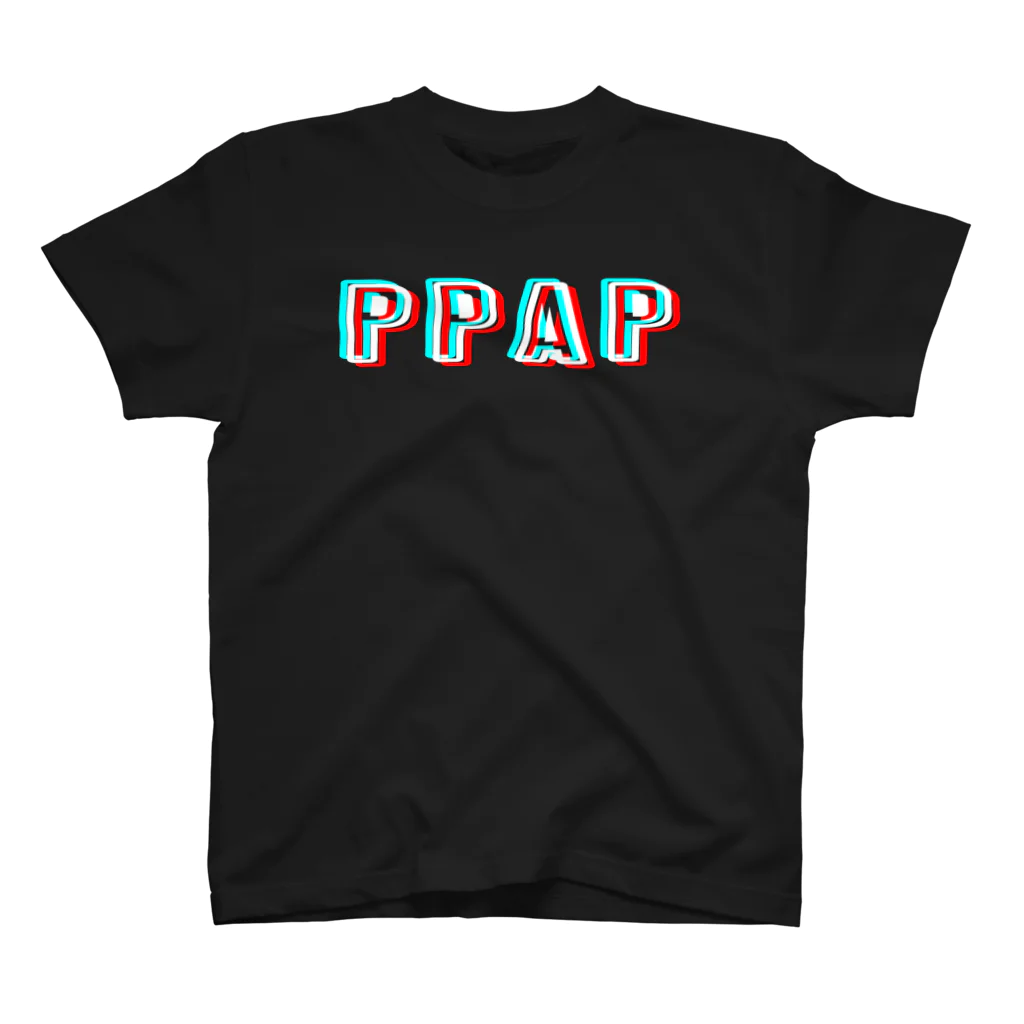 流行語Tシャツ倶楽部の【MBTIシリーズ？】PPAP Tシャツ[黒] Regular Fit T-Shirt