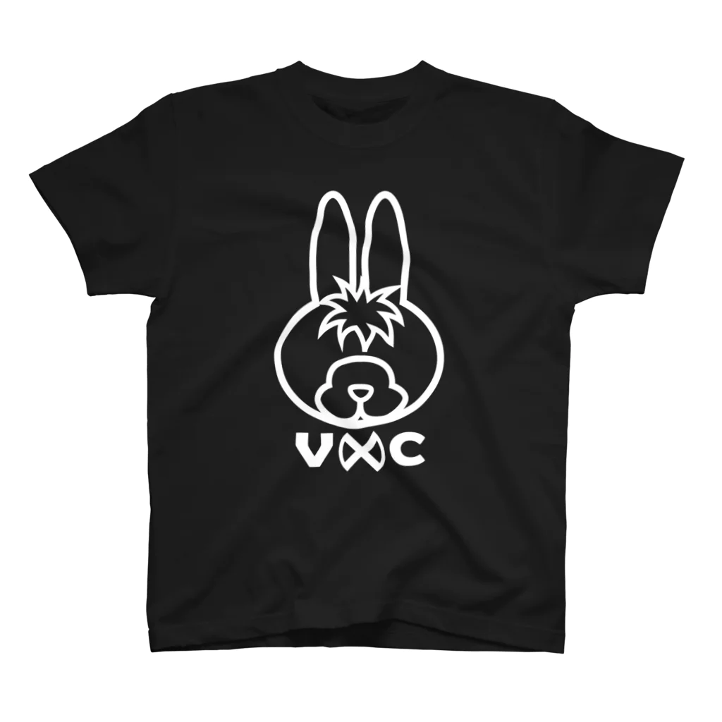 VIRTUAL CROSSのRabbit Logo white スタンダードTシャツ