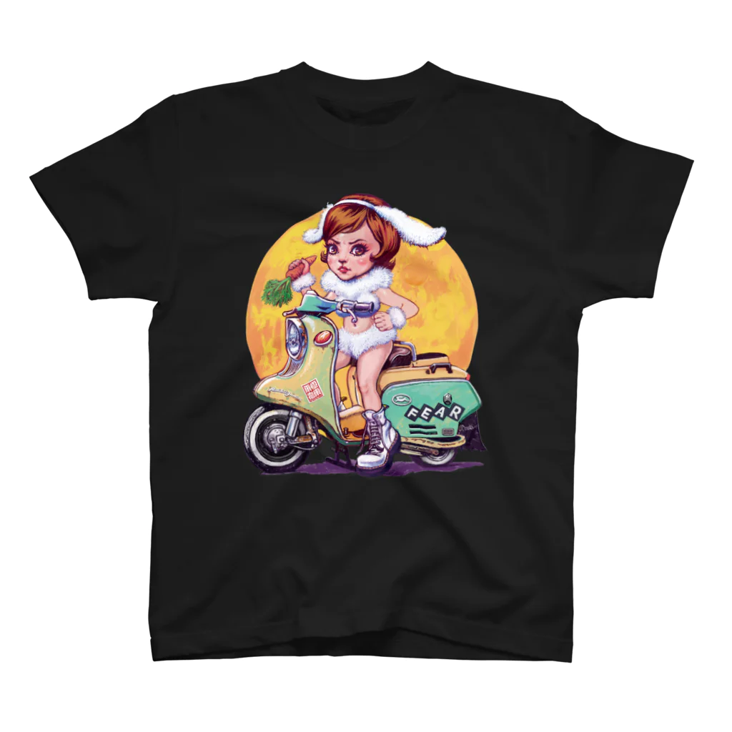 FAR EAST ALL RIDERSのFEAR_Luna-Lapin スタンダードTシャツ