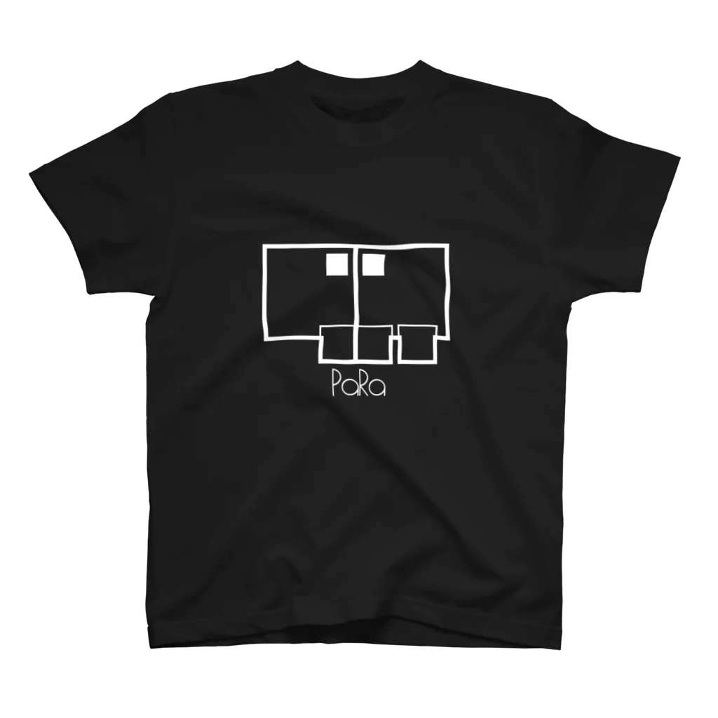 想都・キュート・ぱらショップのPaRa-logo bk スタンダードTシャツ