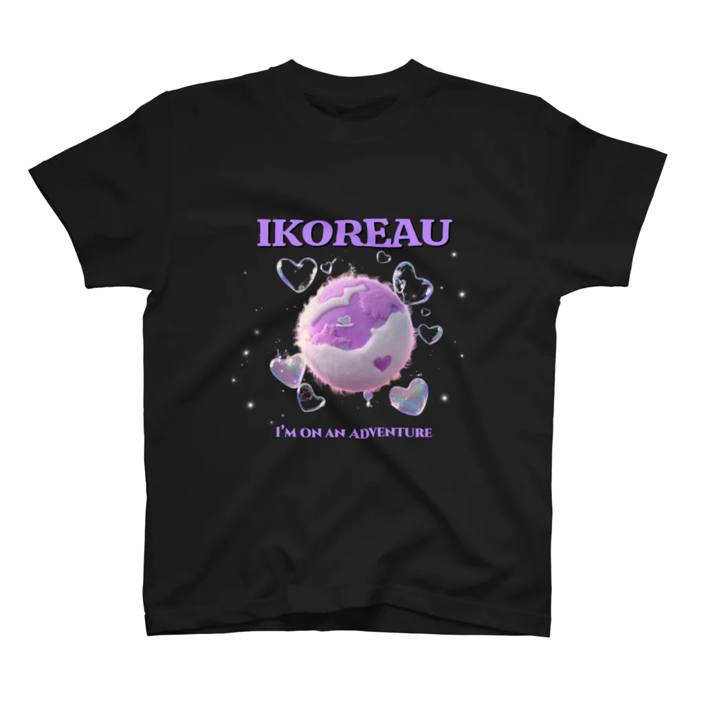 I Korea UのI KOREA U　ふわふわパープル スタンダードTシャツ