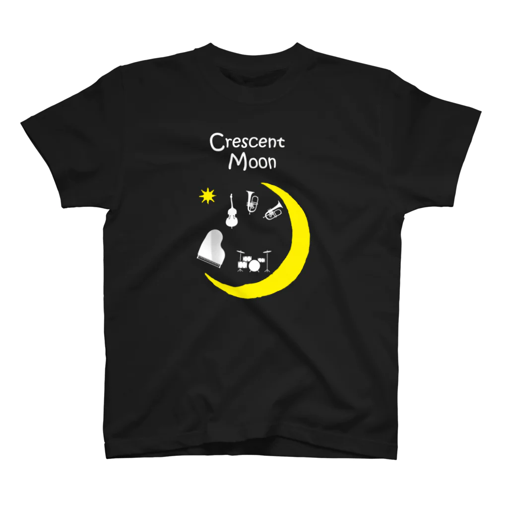 Luna_CrecienteのCrescent Moon🌙2024  BigMoon black Regular Fit T-Shirt