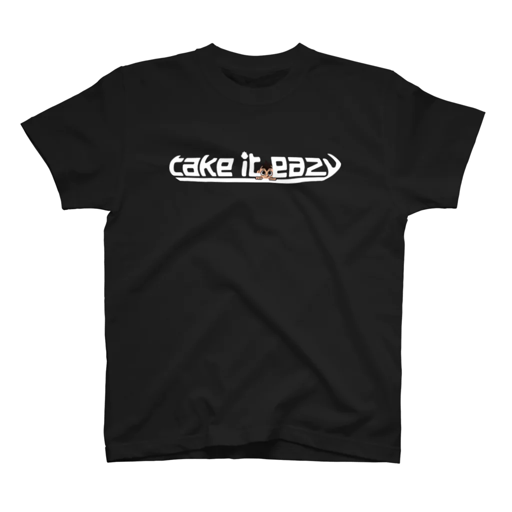 tomatokidfactoryのTake it eazy 気楽にいこうよ〜Tシャツ（文字色白） スタンダードTシャツ