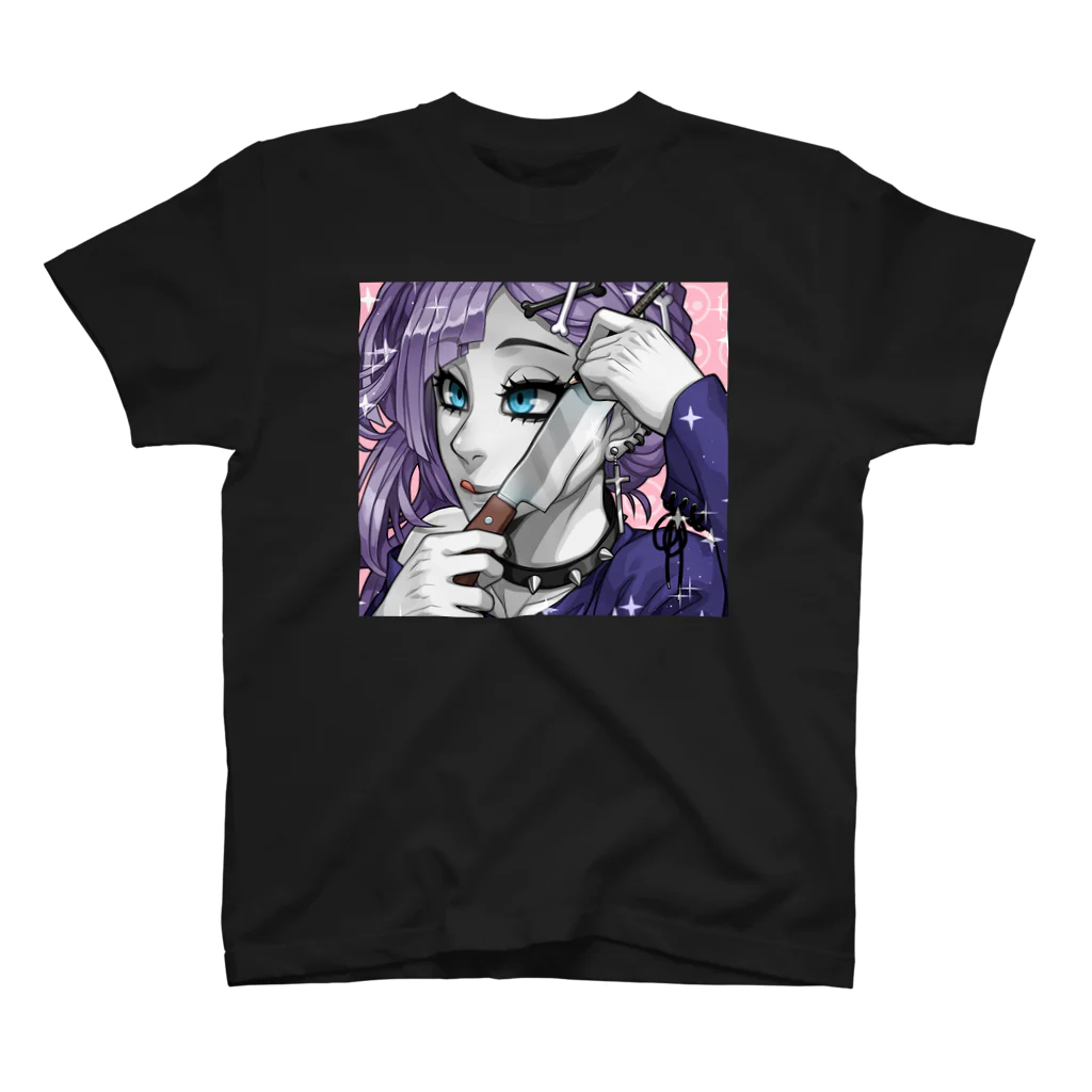 Gothestのゴスカード：アイライナー使い / Goth Card: Eyeliner on Point スタンダードTシャツ